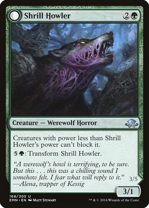 【Foil】【EN】Shrill Howler // Howling Chorus [EMN] 混U No.168