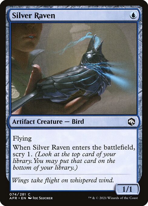 【Foil】【EN】シルヴァー・レイヴン/Silver Raven [AFR] 茶C No.74