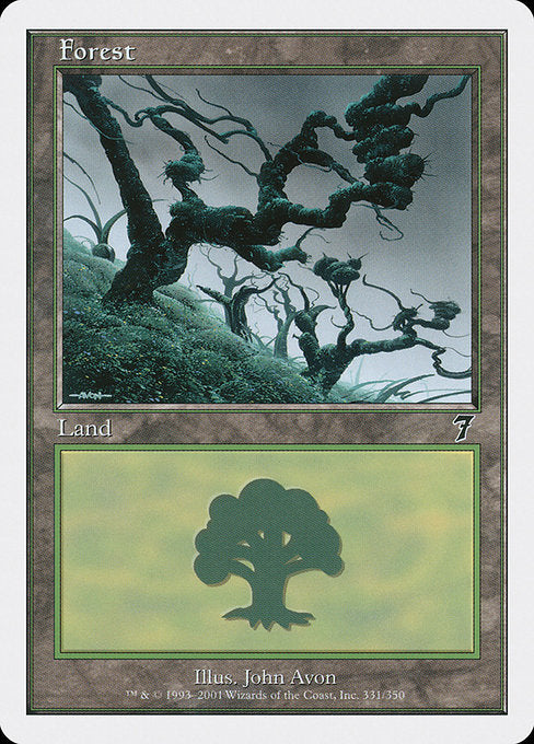 【Foil】【EN】森/Forest [7ED] 無C No.331