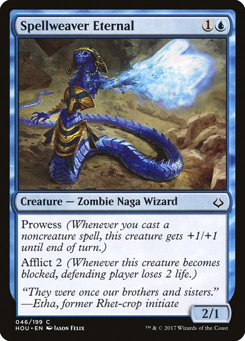 【Foil】【EN】呪文織りの永遠衆/Spellweaver Eternal [HOU] 青C No.46