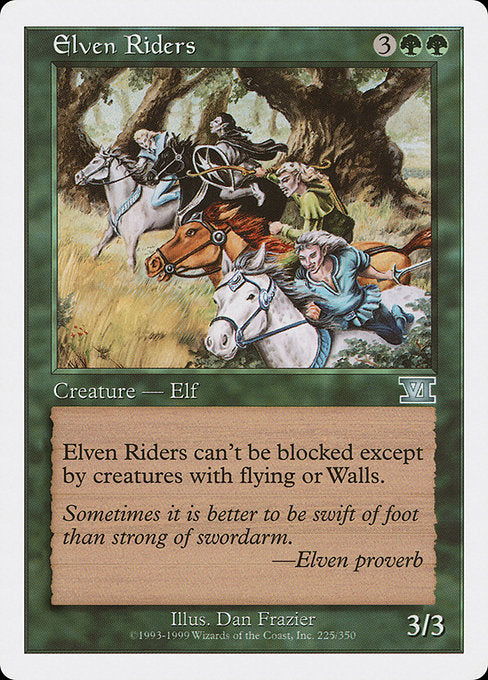 【EN】エルフの騎手/Elven Riders [6ED] 緑U No.225