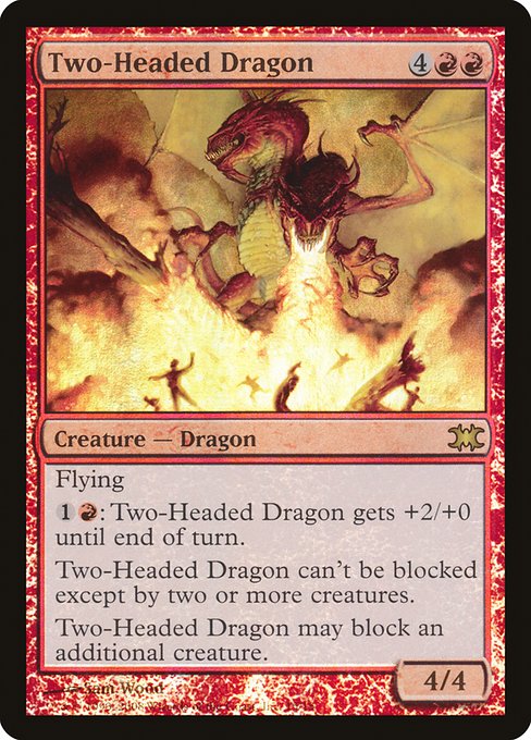 【Foil】【EN】双頭のドラゴン/Two-Headed Dragon [DRB] 赤R No.15