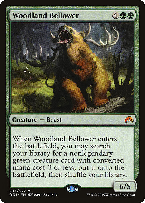 【Foil】【EN】森林の怒声吠え/Woodland Bellower [ORI] 緑M No.207