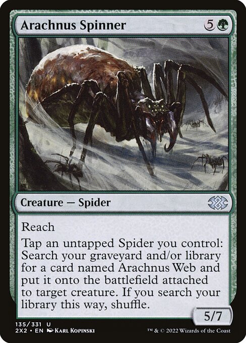 【EN】アラクナスの紡ぎ手/Arachnus Spinner [2X2] 緑U No.135