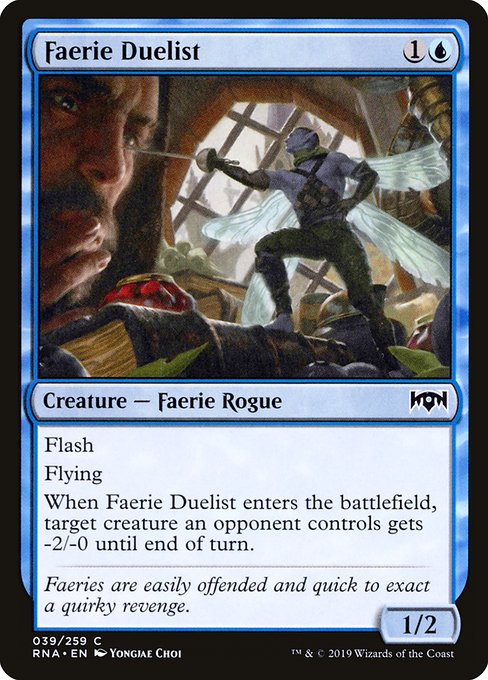 【Foil】【EN】フェアリーの決闘者/Faerie Duelist [RNA] 青C No.39