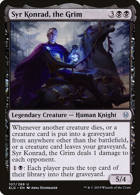 【Foil】【EN】厳格な者、コンラッド卿/Syr Konrad, the Grim [ELD] 黒U No.107