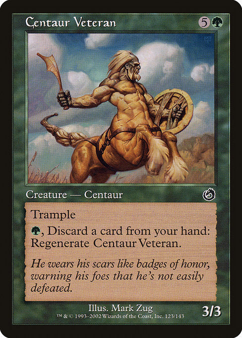 【Foil】【EN】ケンタウルスの古参兵/Centaur Veteran [TOR] 緑C No.123