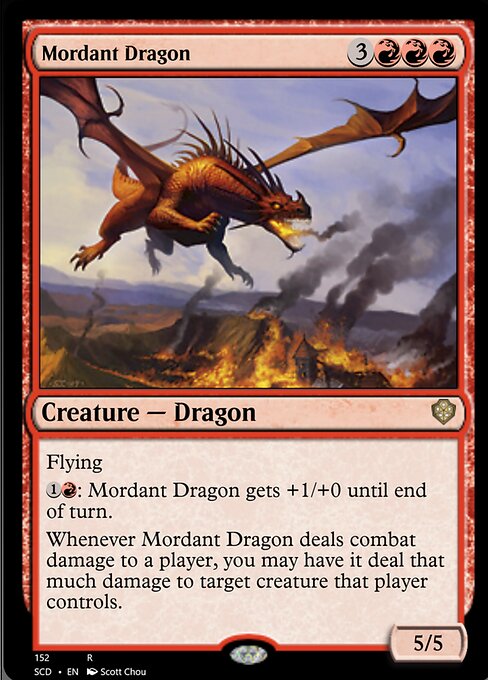【EN】焼酸のドラゴン/Mordant Dragon [SCD] 赤R No.152