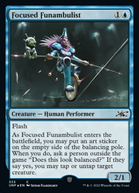 ■ギャラクシー・Foil■【EN】Focused Funambulist [UNF] 青C No.333