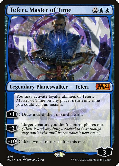 【Foil】【EN】時の支配者、テフェリー/Teferi, Master of Time [M21] 青M No.276
