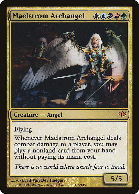 【Foil】【EN】大渦の大天使/Maelstrom Archangel [CON] 金M No.115