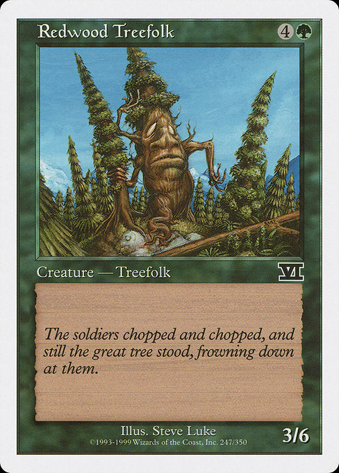 【EN】レッドウッド・ツリーフォーク/Redwood Treefolk [6ED] 緑C No.247
