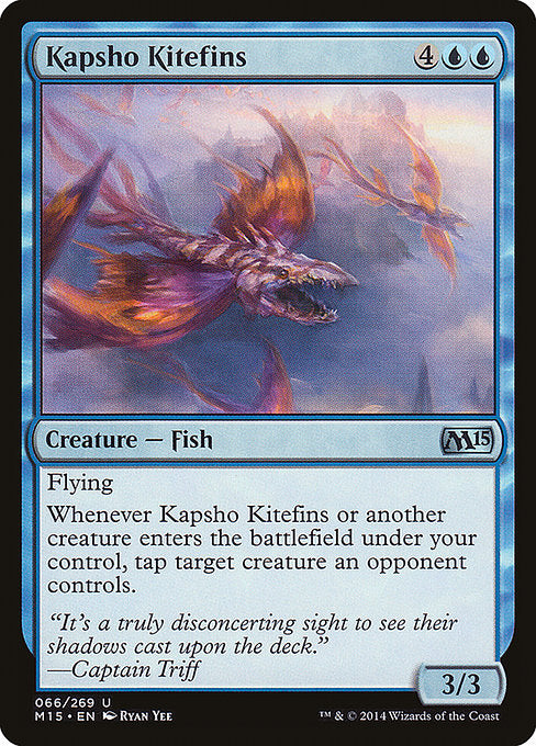 【Foil】【EN】カプショ海の飛行魚/Kapsho Kitefins [M15] 青U No.66