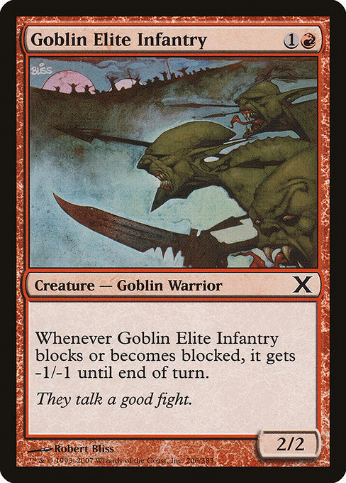 【EN】ゴブリン精鋭歩兵部隊/Goblin Elite Infantry [10E] 赤C No.206