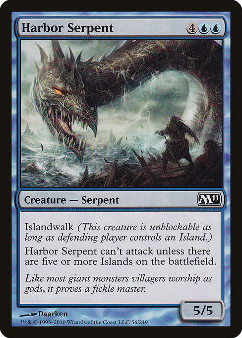 【Foil】【EN】湾口の海蛇/Harbor Serpent [M11] 青C No.56