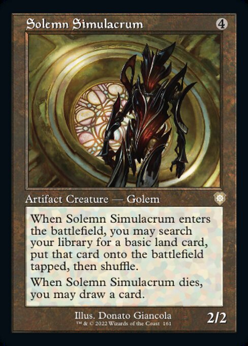 【EN】真面目な身代わり/Solemn Simulacrum [BRC] 茶R No.161