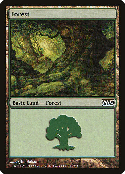 【Foil】【EN】森/Forest [M13] 無C No.249