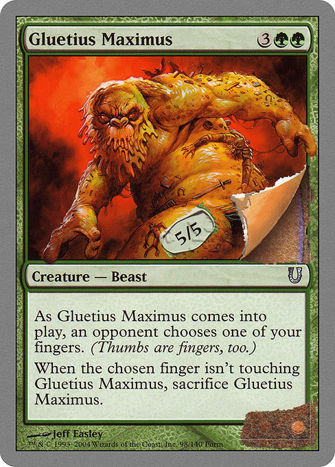 【Foil】【EN】Gluetius Maximus [UNH] 緑U No.98