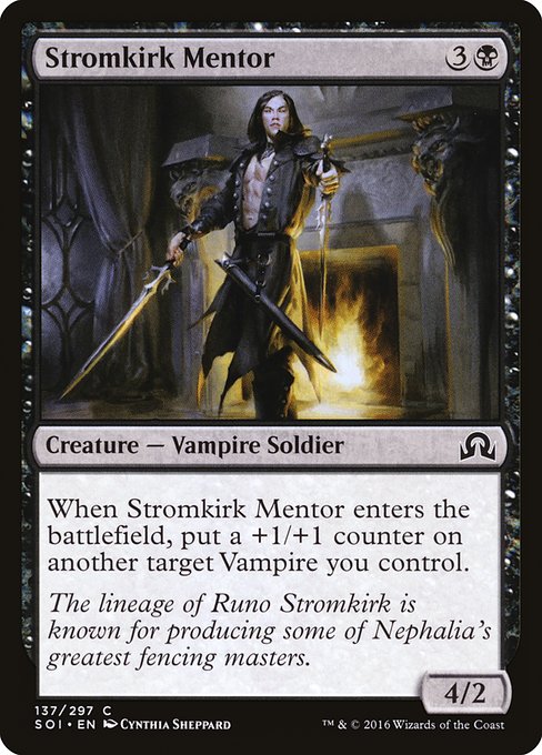 【Foil】【EN】流城の導師/Stromkirk Mentor [SOI] 黒C No.137