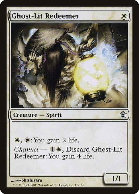 【Foil】【EN】霊光の救出者/Ghost-Lit Redeemer [SOK] 白U No.10