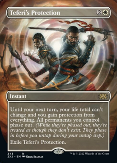 【Foil】【EN】テフェリーの防御/Teferi's Protection [2X2] 白R No.343