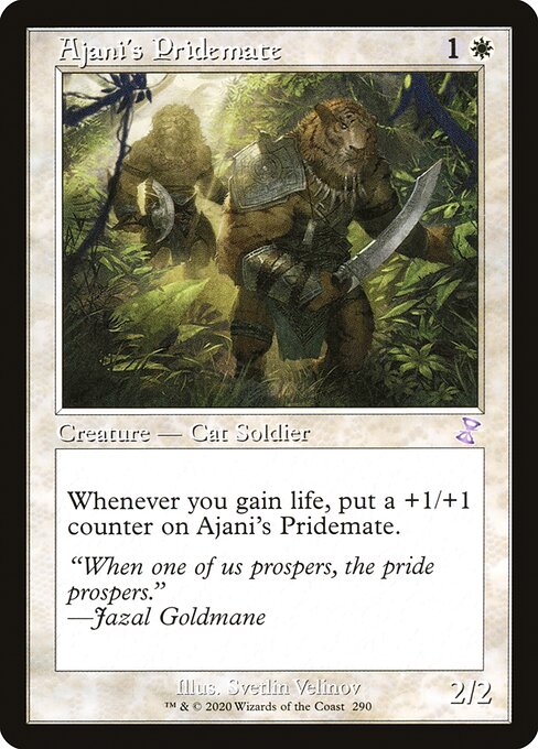 【Foil】【EN】アジャニの群れ仲間/Ajani's Pridemate [TSR] 白S No.290
