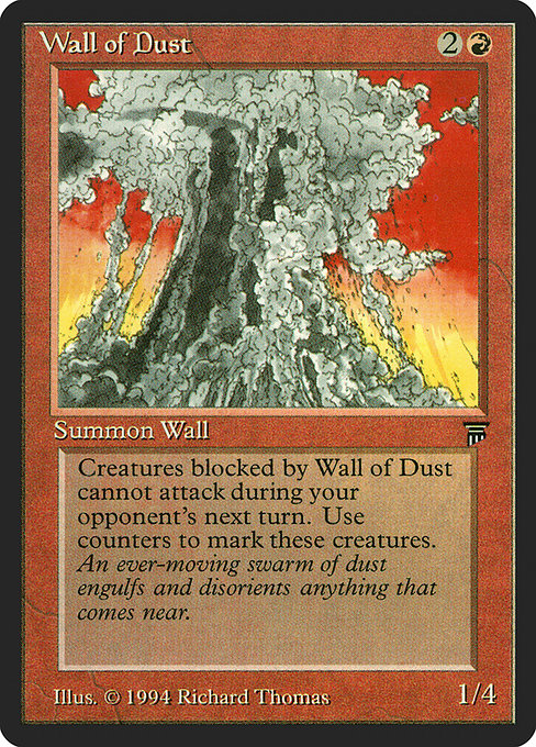 【EN】塵の壁/Wall of Dust [LEG] 赤U No.168