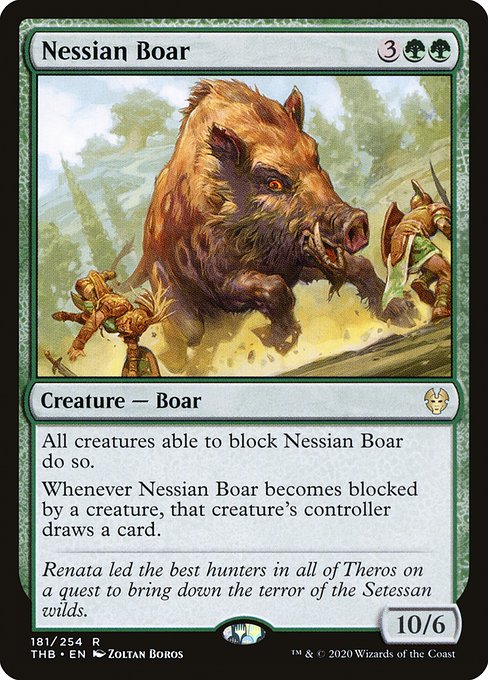 【EN】ネシアンの猪/Nessian Boar [THB] 緑R No.181