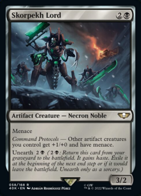 【Foil】【EN】Skorpekh Lord [40K] 茶R No.58★