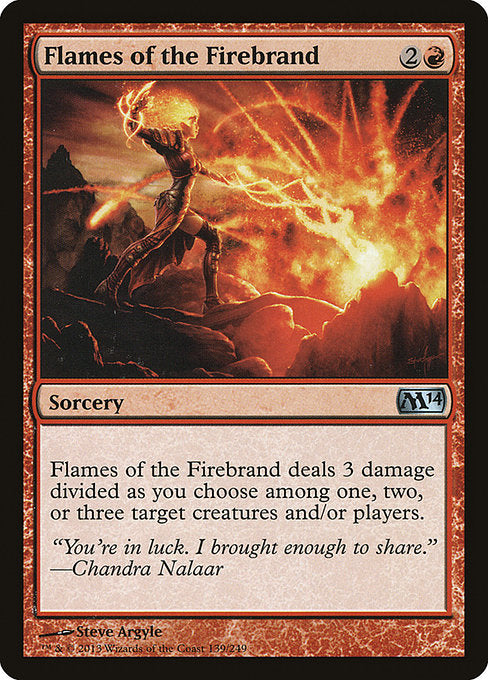 【Foil】【EN】炬火の炎/Flames of the Firebrand [M14] 赤U No.139