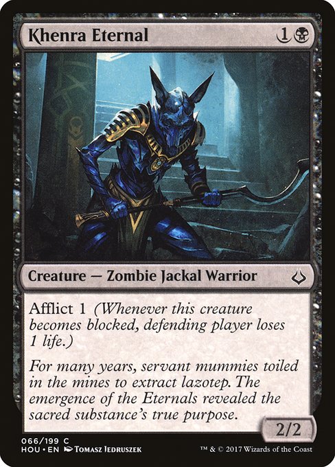 【Foil】【EN】ケンラの永遠衆/Khenra Eternal [HOU] 黒C No.66