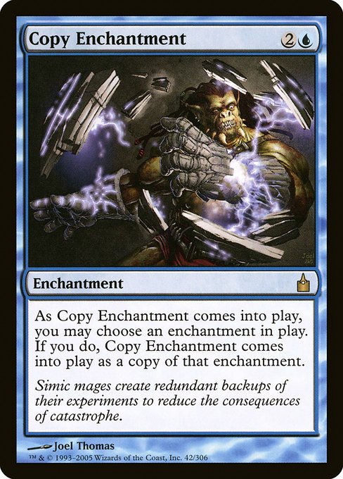 【Foil】【EN】エンチャント複製/Copy Enchantment [RAV] 青R No.42