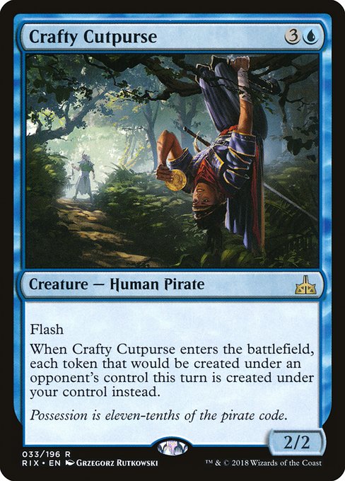 【Foil】【EN】狡猾な巾着切り/Crafty Cutpurse [RIX] 青R No.33