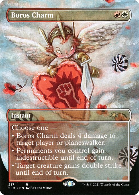 【フルアート】【Foil】【EN】ボロスの魔除け/Boros Charm [SLD] 金R No.217