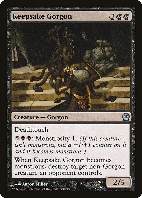 【Foil】【EN】形見持ちのゴルゴン/Keepsake Gorgon [THS] 黒U No.93
