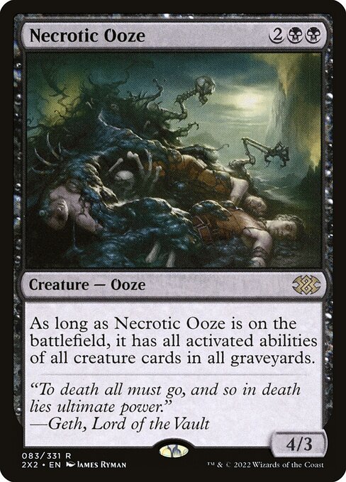 【Foil】【EN】壊死のウーズ/Necrotic Ooze [2X2] 黒R No.83