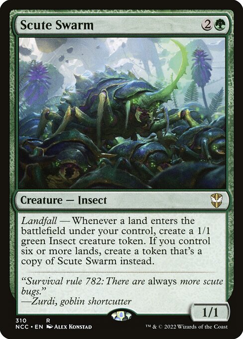 【EN】硬鎧の大群/Scute Swarm [NCC] 緑R No.310