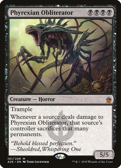 【Foil】【EN】ファイレクシアの抹消者/Phyrexian Obliterator [A25] 黒M No.101