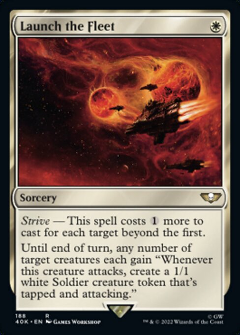 【Foil】【EN】船団の出航/Launch the Fleet [40K] 白R No.188★