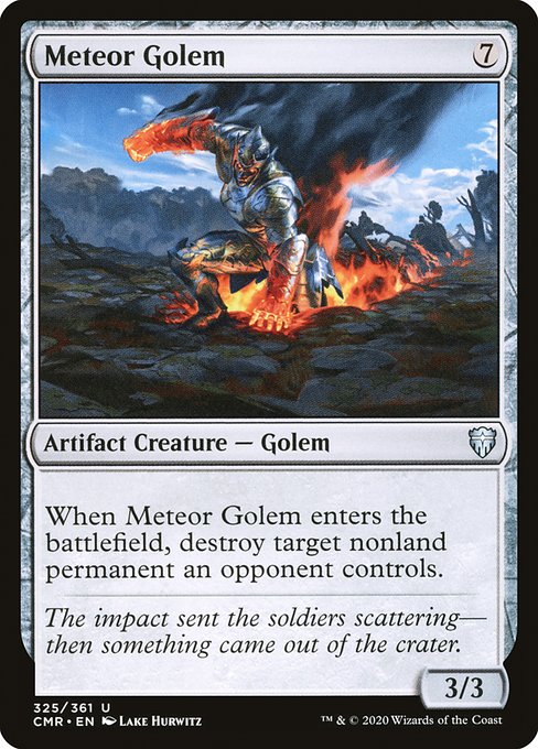 【Foil】【EN】隕石ゴーレム/Meteor Golem [CMR] 茶U No.325