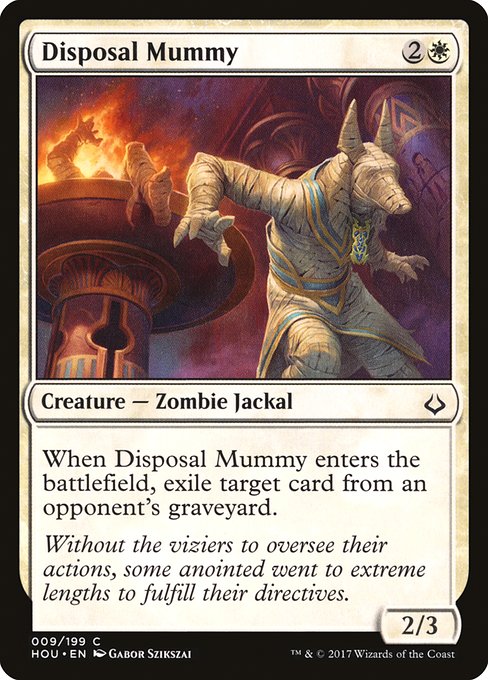 【Foil】【EN】廃却するミイラ/Disposal Mummy [HOU] 白C No.9