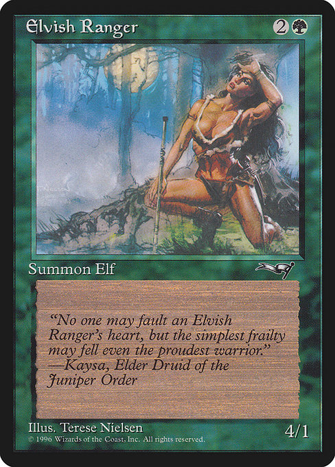 【EN】エルフのレインジャー/Elvish Ranger [ALL] 緑C No.88a