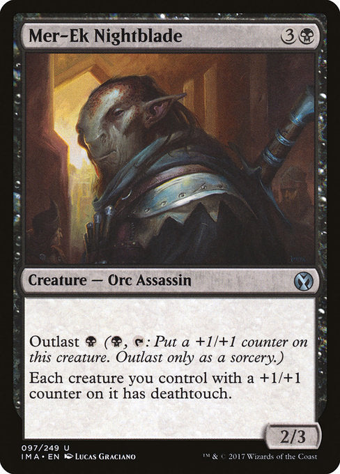 【Foil】【EN】マー＝エクの夜刃/Mer-Ek Nightblade [IMA] 黒U No.97