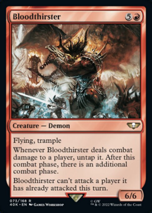 【Foil】【EN】Bloodthirster [40K] 赤R No.73★