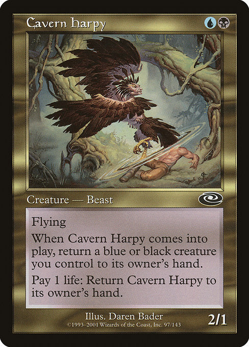 【Foil】【EN】洞窟のハーピー/Cavern Harpy [PLS] 金C No.97