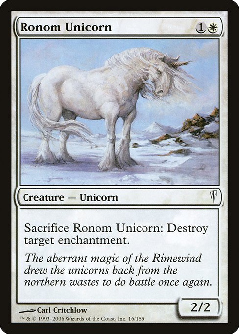 【EN】ロノムの一角獣/Ronom Unicorn [CSP] 白C No.16