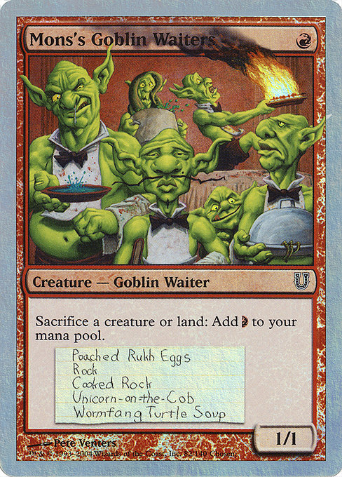 【Foil】【EN】Mons's Goblin Waiters [UNH] 赤C No.82★