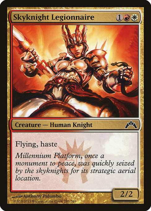 【Foil】【EN】空騎士の軍団兵/Skyknight Legionnaire [GTC] 金C No.197