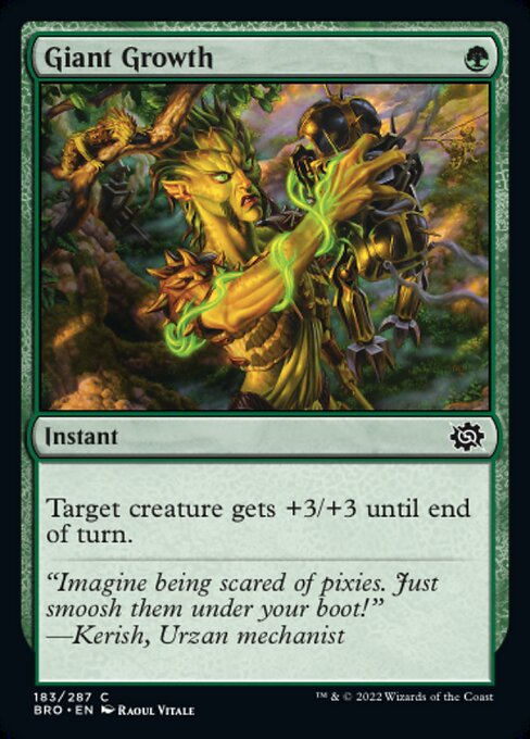 【Foil】【EN】巨大化/Giant Growth [BRO] 緑C No.183