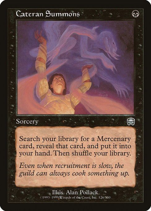 【Foil】【EN】カテラン組合の召喚/Cateran Summons [MMQ] 黒U No.126